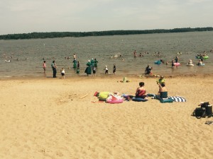 Amish at the beach